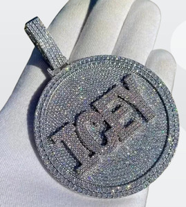 จี้ชื่อฮิปฮอปแร็ปเปอร์สุดคลาสสิกทันสมัยดีไซน์ใหม่ทันสมัยพร้อมจี้เคลือบ - Product Image 4