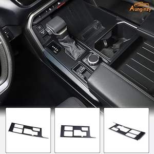Couvercle d'habillage de panneau de changement de vitesse de contrôle central pour <span class=keywords><strong>Toyota</strong></span> Tundra Sequoia 2022 2023 2024 Console de manette de vitesse de voiture panneau anti-rayures - Product Image 4