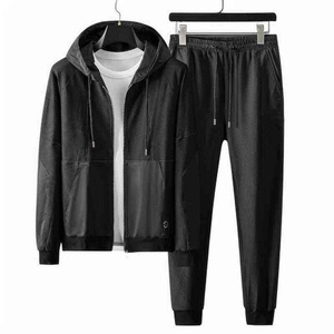 Conjunto Deportivo de 2 Piezas para Hombre, Sudadera con Capucha y Cremallera, Pantalones Deportivos, Estampado de Moda Factory 2026, Estilo Casual para Fitness - Product Image 3
