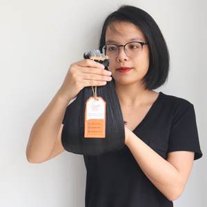 100% extensions de cheveux humains vierges bruts et fermeture assortie Super Bone Straight avec couleur naturelle origine vietnamienne - Product Image 2