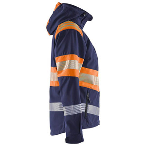 Customized Logo Winter Safety Jacket with <b>Stand</b> Collar Zipper Closure Waterproof & Breathable Plus Size Options - Product Image 3