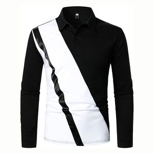 2025 chemise de rugby à manches longues à la mode pour hommes confortable et idéale pour les tenues décontractées polos de haute qualité et de rugby - Product Image 1