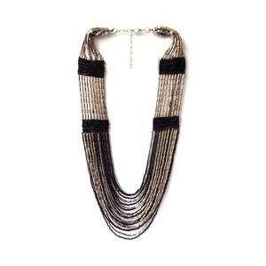 Collier à maillons en perles de verre en vrac de style indien, inspiré du cœur, fait main, bijoux ethniques modernes, idéal pour les fêtes - Product Image 2