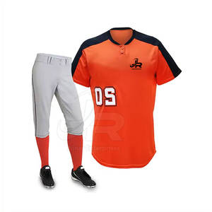 Uniforme de baseball professionnel pour hommes, ensemble maillot et pantalon pour compétition d'équipe, entraînement et match - Product Image 1