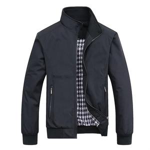 2025 Spring Autumn Casual Solid Fashion Slim Bomber <b>Jacket</b> Men Overcoat New Arrival Baseball <b>Jackets</b> Men'<b>s</b> <b>Jacket</b> <b>M</b>-6XL 8XL Top - Product Image 3