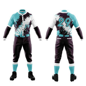 Ensemble d'uniformes de baseball pour jeunes Maillot respirant avec conception de sublimation personnalisée Uniforme d'équipe en gros - Product Image 1