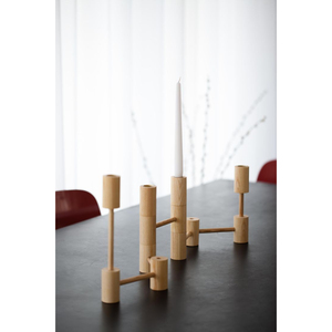 Candelero y soporte de madera de calidad exclusiva, Juego de 2 candelabros de mesa lujosos para el hogar al precio más barato - Product Image 3