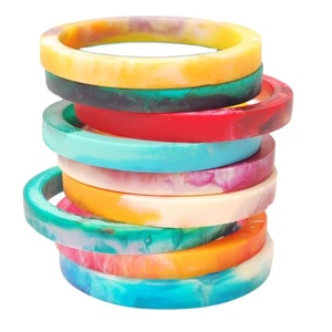 เครื่องประดับเรซินที่มีสีสันงานหัตถกรรมสร้อยข้อมือกำไลข้อมือที่ดีที่สุดสำหรับผู้หญิงสร้อยข้อมือเครื่องประดับสร้อยคอแฟชั่นสำหรับผู้หญิง - Product Image 1