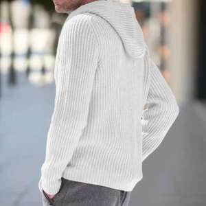 Sweat-shirt à capuche zippé unisexe à logo personnalisé Vente en gros Polyester/coton doublé sur support solide pour l'hiver teint en couleur unie - Product Image 2