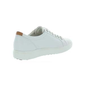 Ecco Scarpe da ginnastica in tela beige morbide e alla moda da donna, taglia 8 - Product Image 2