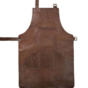 Handmade Cowhide Leather <b>Men's</b> Vest Style <b>Apron</b> Comfortable Strong Durable Adjustable for Workshop Chef BBQ Use - Product Image 5