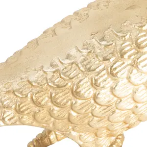 Sculpture sphérique d'animal en acier inoxydable plaqué or décorative d'extérieur, technique de moulage pour la décoration de la place publique et de la table - Product Image 3