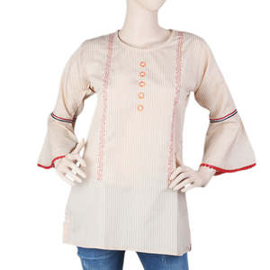 Blusa Bordada Estilo Western para Mujer - Color Fawn - Product Image 4