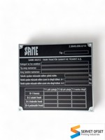 SERVET OFSET Étiquette en papier fantaisie personnalisée avec code-barres Impression offset Couleur personnalisée Laminage brillant Numéro de série gravé au laser