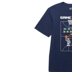 Camiseta de Manga Corta con Cuello Alto de Algodón Premium, Costuras Duraderas, Tacto Suave, Colores Vibrantes, Corte Vintage, Tela de Algodón - Product Image 3