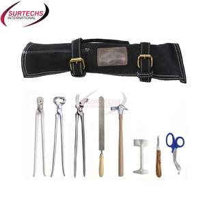 Top Trending Horse Shoe Farrier Hoof Trimmer Tool Kit ABScess Loop Knife 2PCs Horse Shoe Nippers Buffer Instrumentos quirúrgicos - Product Image 1