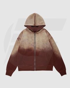 Survêtement/survêtement personnalisé délavé à l'acide, vente en gros d'ensemble de jogging délavé à l'acide en deux pièces, mode de rue - Product Image 4