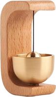 Timbre de madera decorativo de alta tendencia Timbre de madera Timbre de puerta de madera inalámbrico para decoración del hogar a precio al por mayor de La India