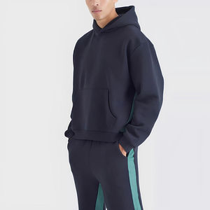 Survêtements et pantalons de jogging évasés personnalisés de haute qualité pour hommes et femmes, en velours, amples et unis - Product Image 2