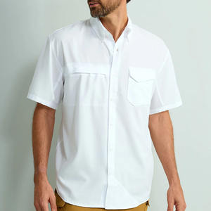 Custom Logo Shirt Manufacturer Short Sleeve Mens <b>Summer</b> Breathable Shirt Fishing Short Sleeve Shirts for Men - Product Image 1