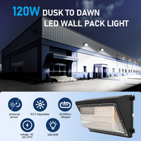 Applique murale LED extérieure à prix d'usine, 3 températures de couleur réglables (3CCT), 60W à 120W, et éclairage mural LED pour entrées