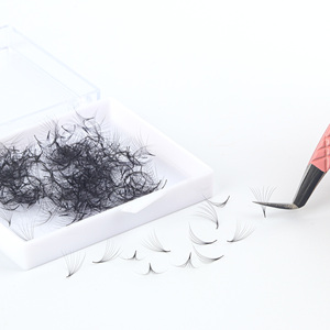Extensiones de Pestañas Suaves y Ligeras 3D-14D Promade Volume Fans, Simétricas, Unidas por Calor, de Alta Calidad, Fibra PBT Coreana, 28 Filas - Product Image 5