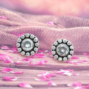 Minimalist Wedding Sterling <b>925</b> <b>Silver</b> <b>Earring</b> Stud Natural White CZ Diamond Lightweight Gift for Her - Product Image 2