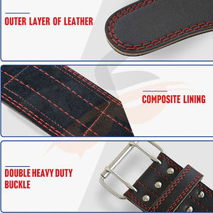 2026 haute qualité unisexe Logo personnalisé Gym Fitness ceinture de levage en cuir Pu ceintures d'haltérophilie ceinture d'haltérophilie OEM - Product Image 3