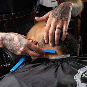 Lame de rasoir de barbier pour hommes rasoir en métal rasoir manuel pour hommes outil de rasage sûr pour les voyages à domicile - Product Image 3