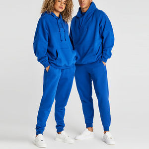 ชุดกีฬาสองชิ้นสีทึบสำหรับทุกเพศกางเกงวอร์มและแจ็กเก็ตสำหรับวิ่งกลางแจ้ง - Product Image 6