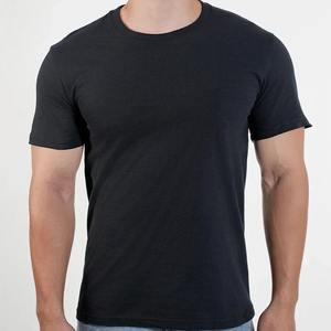 Camiseta con cuello redondo para hombre y mujer, camiseta de algodón de alta calidad, camisetas de manga corta de Color sólido, ropa transpirable en blanco y negro, camisetas para parejas - Product Image 1