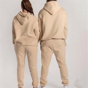 Ensemble Survêtement Unisexe Couleur Contrastée Logo Personnalisé Ensemble de Survêtement Polaire stech Sweat à Capuche de Luxe Ensemble de Survêtement en Coton pour Hommes - Product Image 3