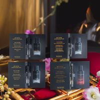 Coffret de voyage Melina Parfums avec 4 mini-parfums floraux Rose pour femmes Fabriqué en France (Baccarat Elixir Red Magic & Asha)