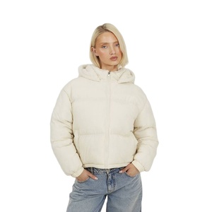 Chaqueta Acolchada de Lona Tejida para Mujer - Chaqueta Transpirable para Clima Frío con Colores y Logotipo Personalizables, Servicio OEM - Product Image 1