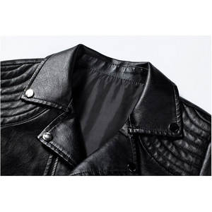 Fabricant de vestes en cuir pour hommes avec logo personnalisé en gros, OEM/ODM, vestes en cuir véritable pour motards, bombardiers et streetwear - Product Image 3