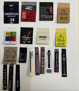 Etiquetas de ropa tejidas personalizadas/Etiquetas de marca de ropa personalizadas Estas etiquetas de ropa tejidas de alta calidad - Product Image 2