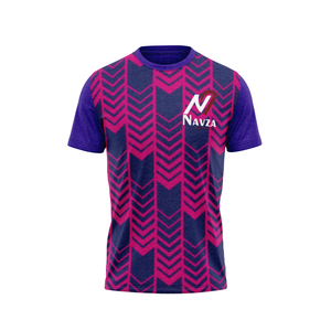 T-shirt pour homme à manches courtes respirant, col rond, imprimé en relief, 100% coton - Product Image 3