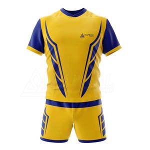 Nouvelle Arrivée En Gros Respirant Rugby Uniforme Dernier Style Polyester Sportswear Ensemble Équipe De Transfert De Chaleur Imprimé Logo Personnalisé - Product Image 2