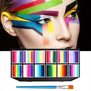 Palette de maquillage arc-en-ciel 12 couleurs pour le body painting - Product Image 1
