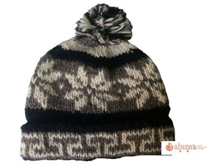 Gorro de Invierno de Lana 100% de Nepal, Unisex, Personalizable, Tejido, para Adultos, con Tela Común para Viajes - Product Image 3