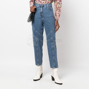 Meilleure qualité femmes taille moyenne Jeans pantalon couleur unie nouveau Style décontracté plat avant respirant été extérieur utilisation Streetwear - Product Image 2