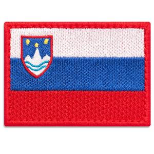 Patch drapeau de Slovénie, drapeau slovène, emblème national, patch brodé thermocollant du drapeau de Slovénie - Product Image 1