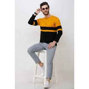 T-shirt de sport à manches longues en coton pour homme, sur mesure, élégant, pour la salle de sport, l'entraînement, le streetwear, haut décontracté, mots-clés optimisés - Product Image 6