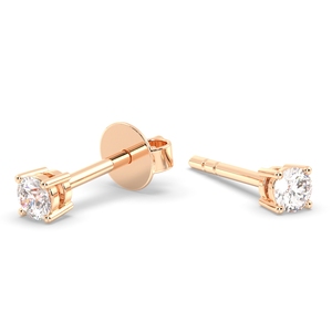 REYES Pendientes de Oro Sólido de 14K de Alta Calidad con Moissanita y Cierre de Rosca para Mujer, Precio Accesible, Regalo de Boda, Joyería Fina - Product Image 6