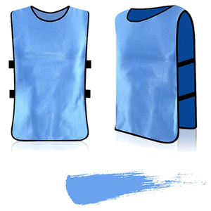 Pinnies d'entraînement en maille de football durables pour les jeunes de l'équipe de mêlée de gymnastique gilet de pratique sportive respirant maillot de football - Product Image 1