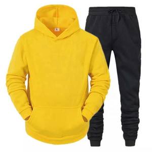Fabricant de pulls à capuche personnalisés Survêtement en coton vierge, broderie, impression, ensemble de sweat à capuche et de pantalon pour hommes vente en gros - Product Image 3