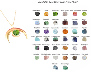 Collar de plata de ley 925 con forma de media luna, piedra preciosa redonda de amazonita de cristal, colgante de oro, joyería de Navidad - Product Image 6