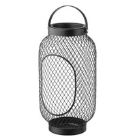 Lanterne géométrique en fil de fer noir faite à la main, vente en gros, taille personnalisée, logo personnalisé, découpe sur mesure, décoration d'intérieur