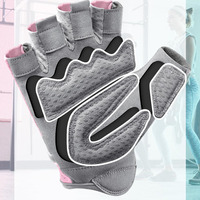 Gants de musculation unisexes confortables et respirants en spandex et cuir synthétique, demi-doigts, avec logo personnalisé et tailles sur mesure pour la salle de sport