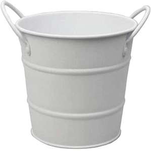 Seau à glace en métal galvanisé durable, prix de gros pour les hôtels, les fêtes, les bars, les restaurants, seau à glace de table en blanc - Product Image 1